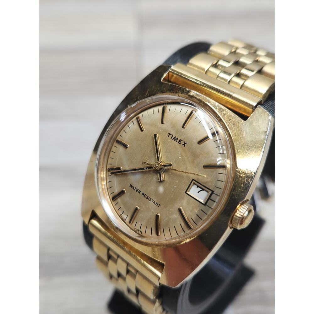 C695 1974 Vintage Mens Timex Marlin Mechanical Manual Wind Watch, Clean, Working - Picture 3 of 10